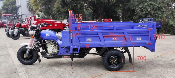 151 200cc Displacement 3 Wheel Gasoline Engine Motorized Petrol Cargo Tricycles for Adults