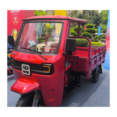400-500kg Curb Weight Motorized Moped Cargo Tricycle with Cabin / Dump Gasoline Engine