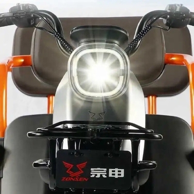 351-500w Electric Tricycle with Passenger Seat and Front Drum Rear Drum Brake System