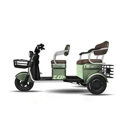 Passenger Electric Tricycle / 3 Wheel 500W Small Scooter Bicycle / 2 Person Capacity