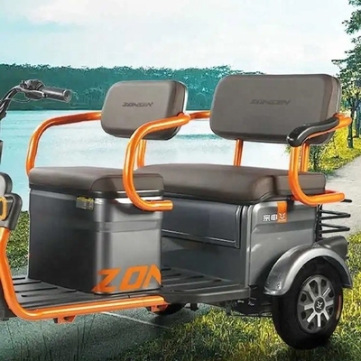 Passenger Three Wheel Electric Tricycle Scooter Driving Mileage of ≥90km and Affordable